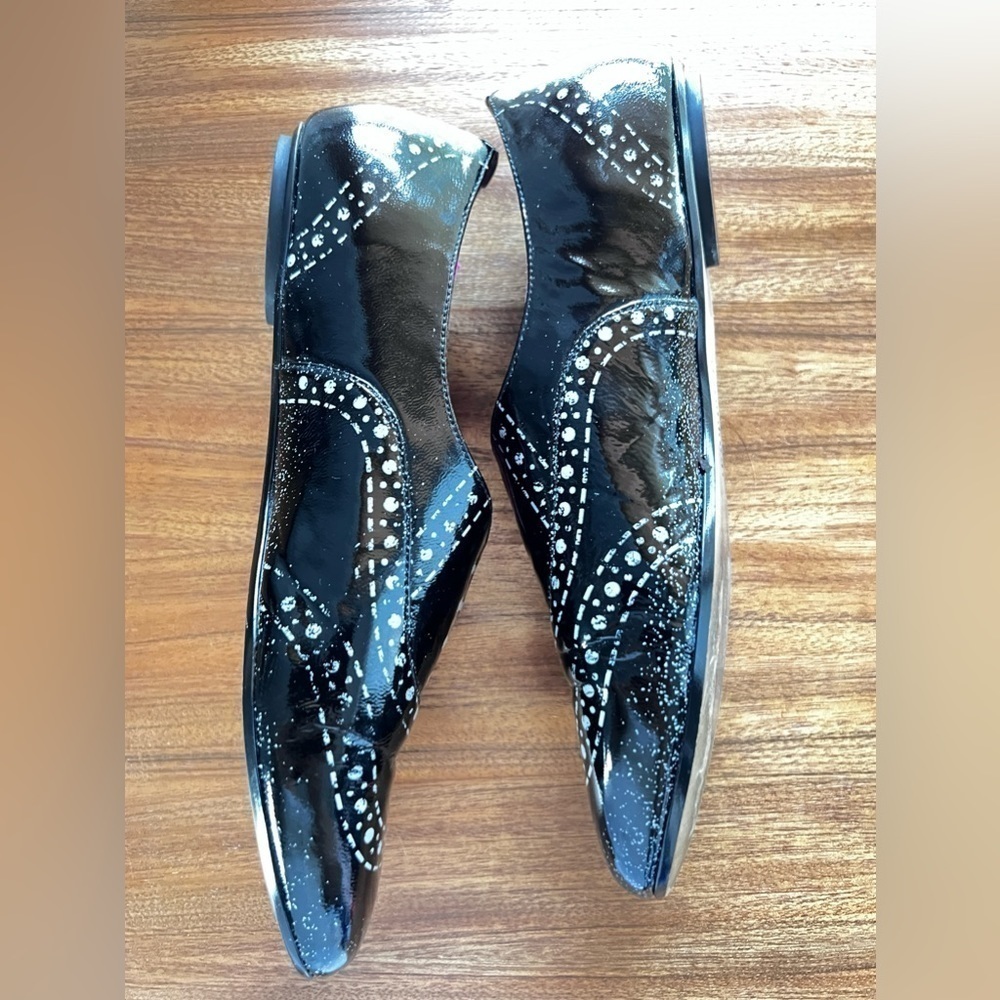 Daniblack super cool illusion black slip on shoes size 8m - Picture 5 of 6